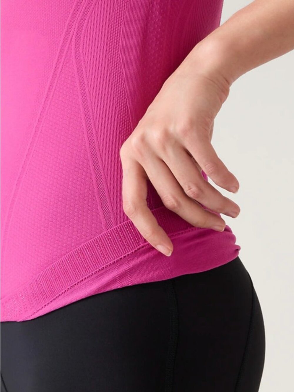 New Athleta S Momentum Seamless Tee Ice Plant Pink Small - Picture 2 of 7
